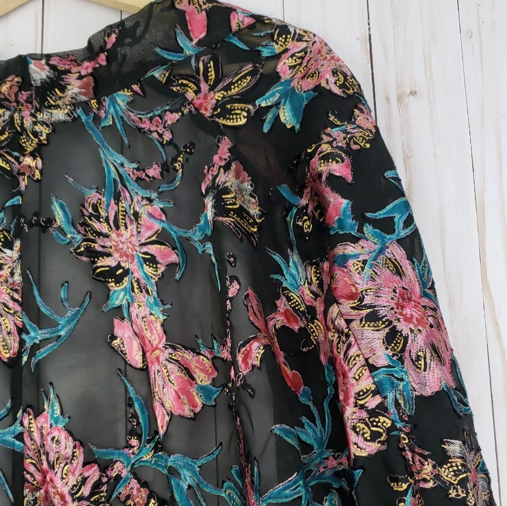 Free People Only In Dreams Burnout Kimono OS - Picture 4 of 8
